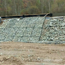 Groene PVC Terramesh Gabion -keermuur